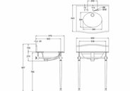Burlington kromställning till Classic 65 cm thumbnail image
