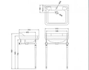 Washbasin - Burlington Edwardian basin 61 cm thumbnail image