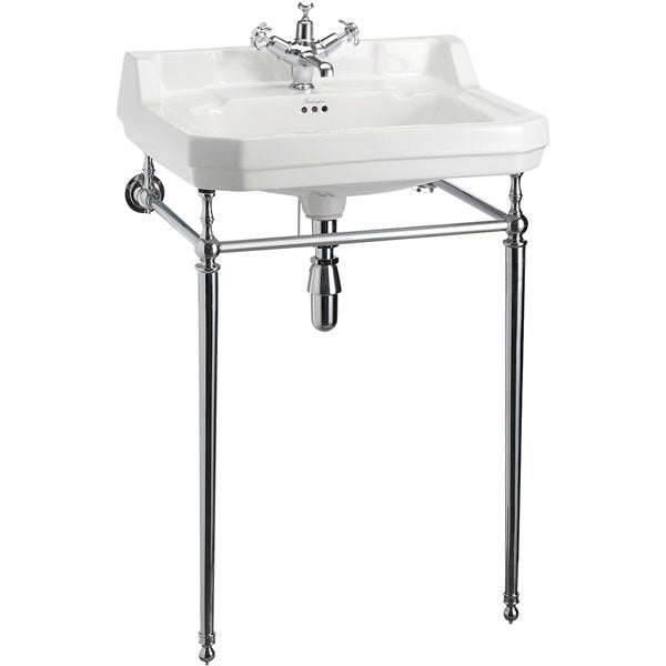 Wash Basin - Burlington Edwardian 61 cm (24 in.) sink with chrome washstand