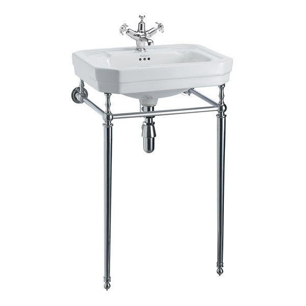Bathroom Sink - Burlington Victorian 56 cm (22 in.) with Chrome Washstand