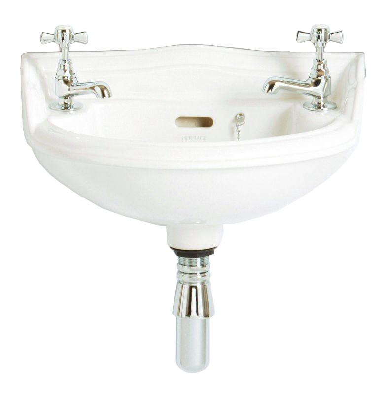 Håndvask Dorchester - Mini 47 cm, to armaturhuller image