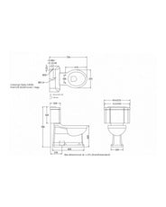 WC - Burlington piilotettu S-lukko, kapea säiliö thumbnail image