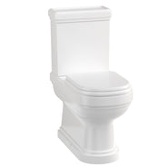 WC - Riviera golvstående toalett, P-lås med sits & gulddetaljer thumbnail image