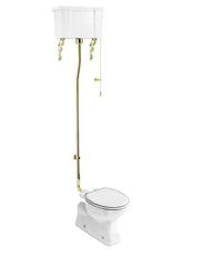 WC – Burlington, Hochspültoilette, Wandspülkasten - Golddesign thumbnail image