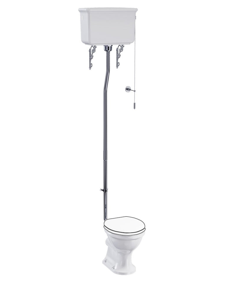 WC - Guild high-flush toilet, P-trap without seat