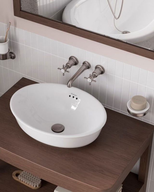 Lavabo - Guild 50 cm, indépendant avec bonde à débordement image