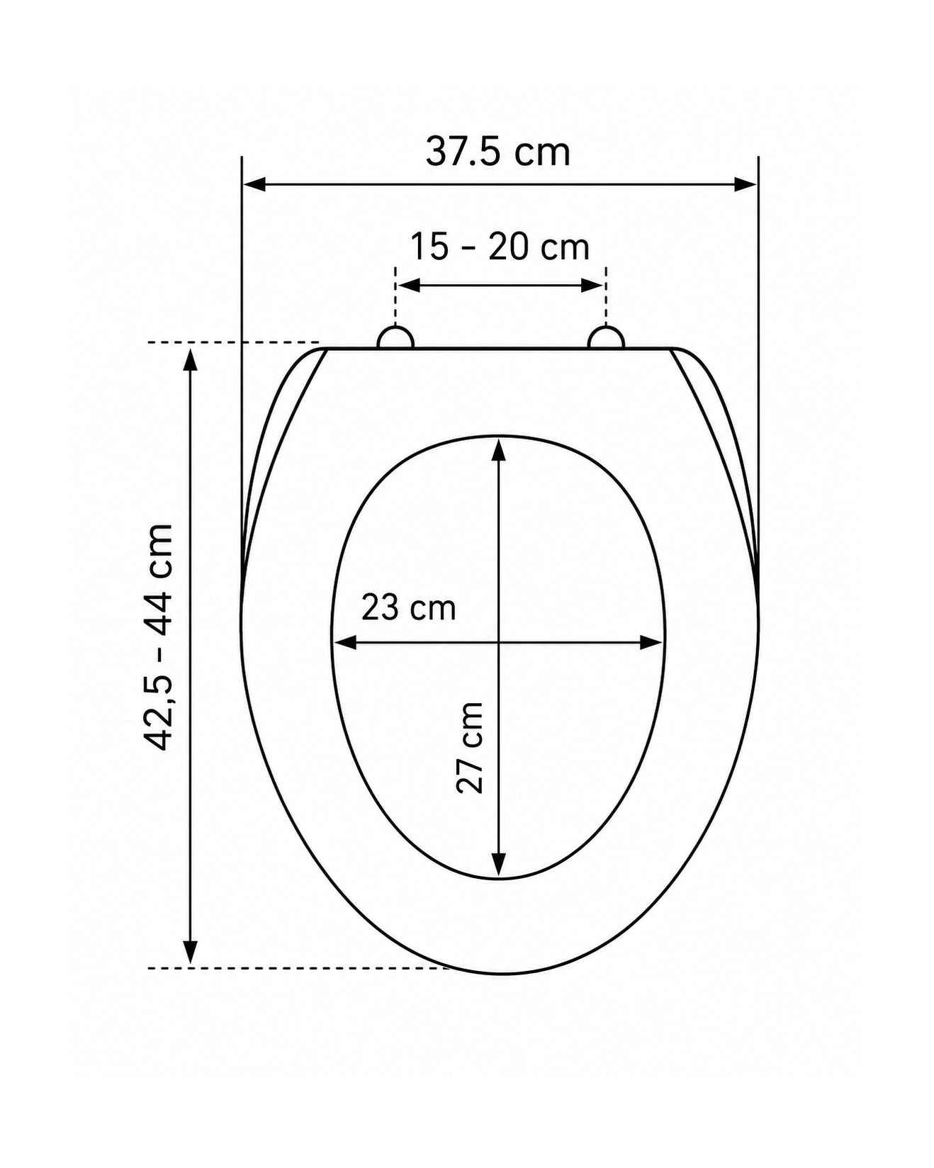 Mjukstängade toalettsits - KAN, svart/krom image