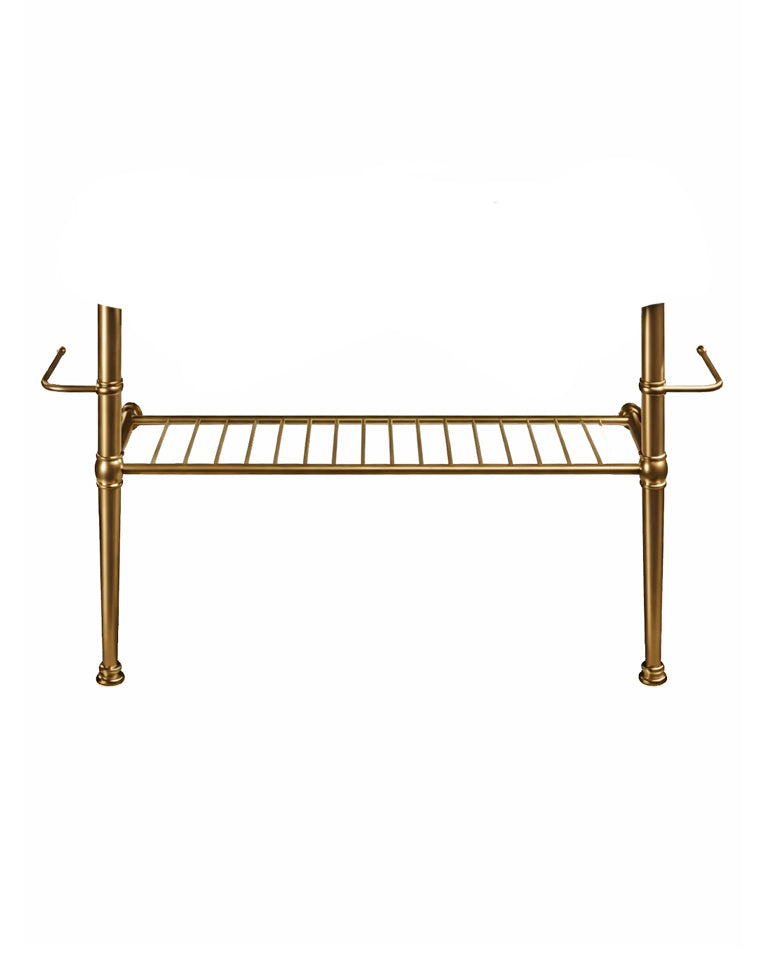 Camden bronsställning med hylla - Till tvättställ 120 cm