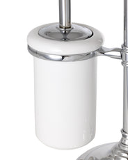 Brosse de toilettes et porte-papier toilette Brighton - Chrome thumbnail image