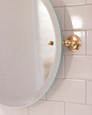 Bathroom Mirror - Haga round - Brass 45 cm thumbnail image