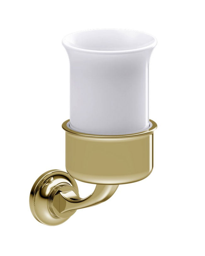 Toothbrush Mug – Guild Wall, Gold/Porcelain image