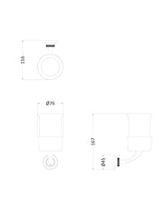 Tannkrus – Guild vegg, gull/porselen thumbnail image