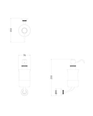 Tvålpump - Guild vägg, krom/porslin thumbnail image