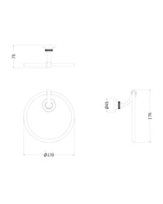 Towel Ring – Guild, Gold thumbnail image