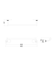 Towel Bar – Guild 45 cm, Gold thumbnail image