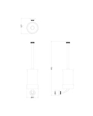 Toiletbørste – Guild, krom/porcelæn thumbnail image