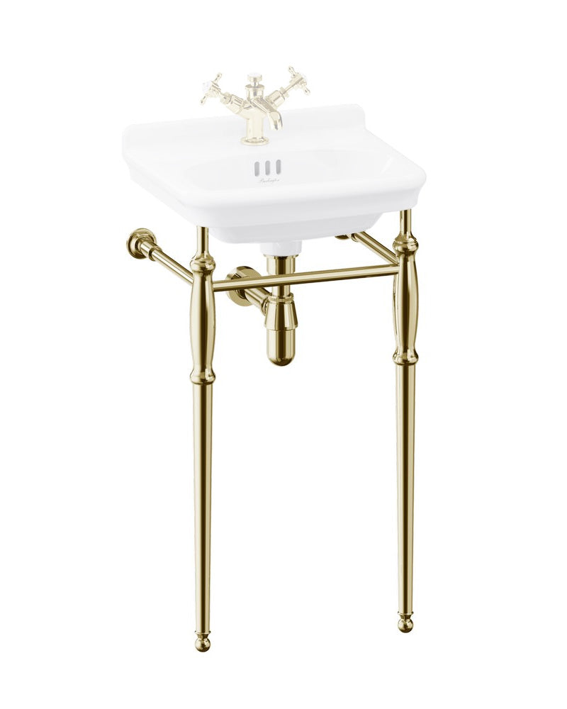 Metal stand for washbasin - Guild 45 cm (17.7 in.), lacquered brass