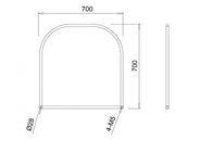 Bathroom Mirror - Burlington Arc Frame, large 70 x 70 thumbnail image