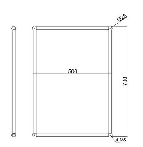 Bathroom Mirror - Burlington Rectangular Frame image
