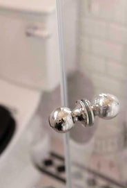 Dusjvegghåndtak - Dobbel knott nikkel thumbnail image