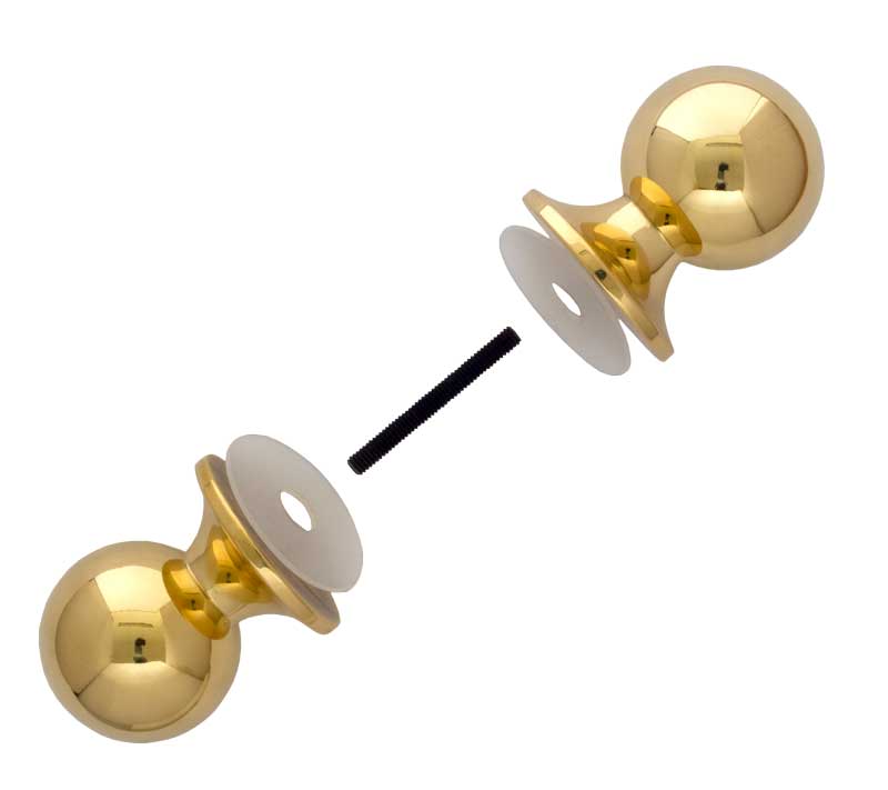 Shower Door Handle - Double-Sided Brass Knob image