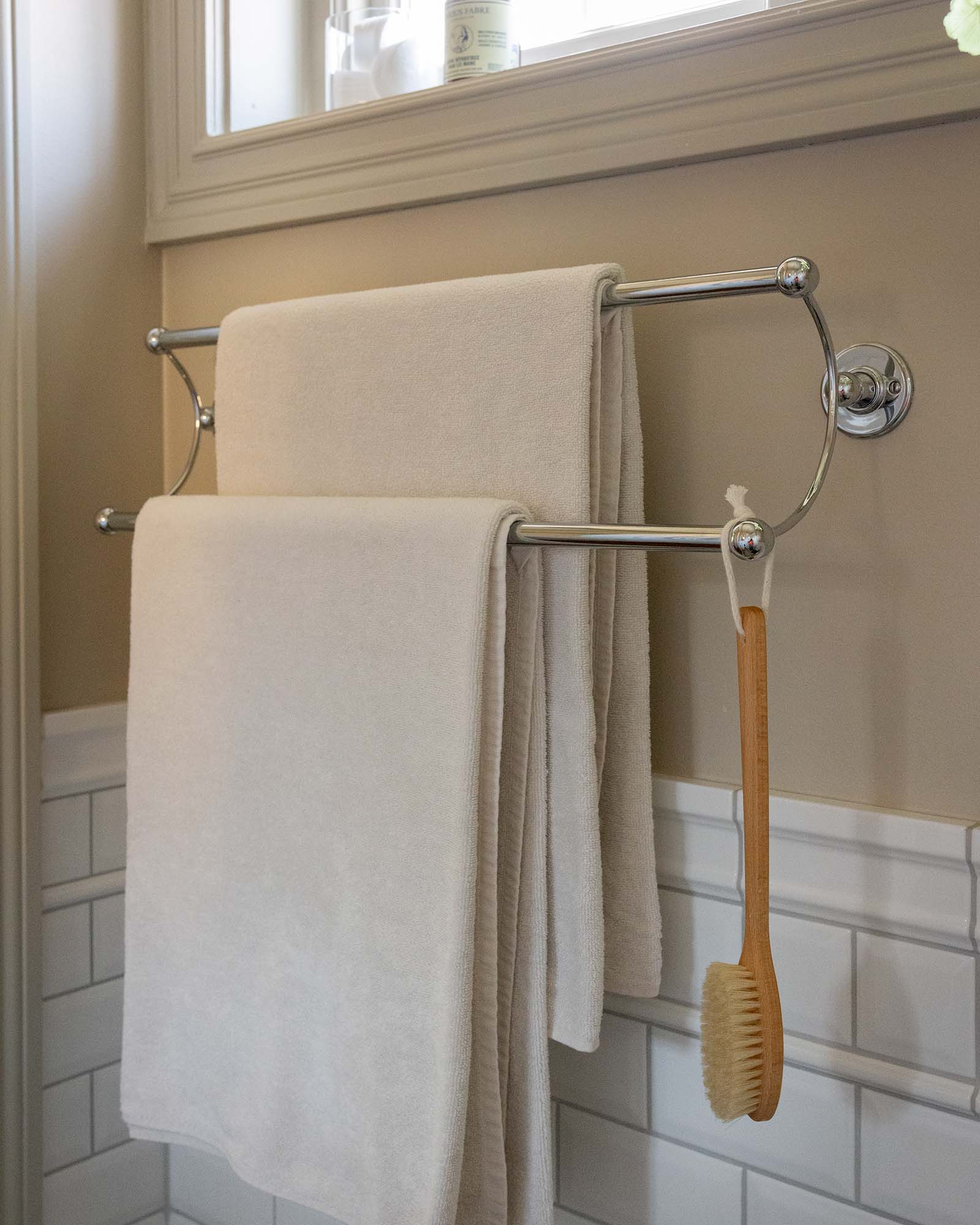 Double Towel Rail chrome - Burlington image