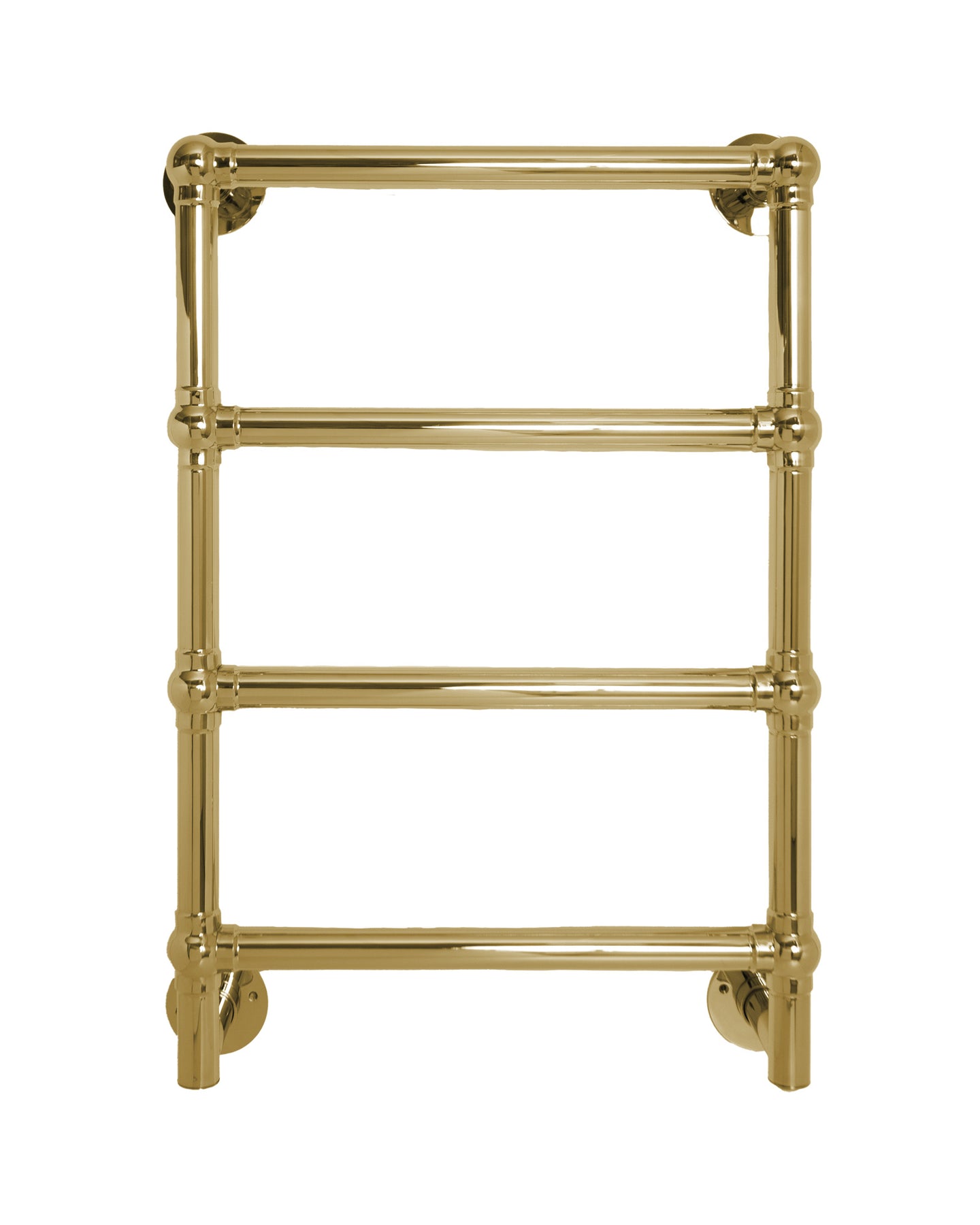 Heated Towel Rack – Mayfair Brass, Right Electrical Connection 500 x 760 mm