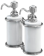 Doppelte Seifenpumpe - Burlington, Wand Chrom / Porzellan thumbnail image
