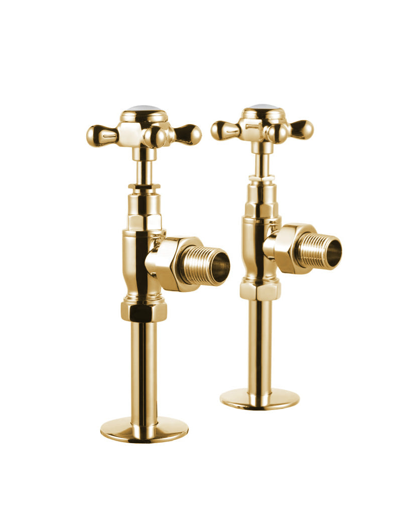 Valves for Towel Warmer – Burlington Angled, Lacquered brass