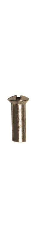 M4 Nipple, slotted, for machine screw - Nickel