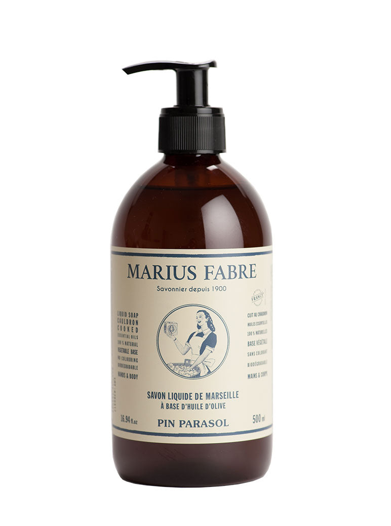 Marius Fabre Flüssigseife Bittermandel – 500 Ml, 100% Pflanzlich, Biologisch Abbaubar, Ohne Konservierungsstoffe