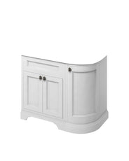 Meuble de salle de bain à coins arrondis Burlington - 100 cm blanc (partie inférieure uniquement) thumbnail image