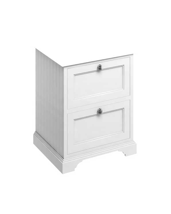 Burlington - Badrumskommod med lådor 65 cm, vit (Endast underdel) image