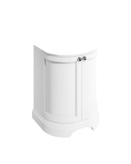 Avrundet baderomskommode Burlington – 65 cm matt hvit/dør (kun underskap) thumbnail image