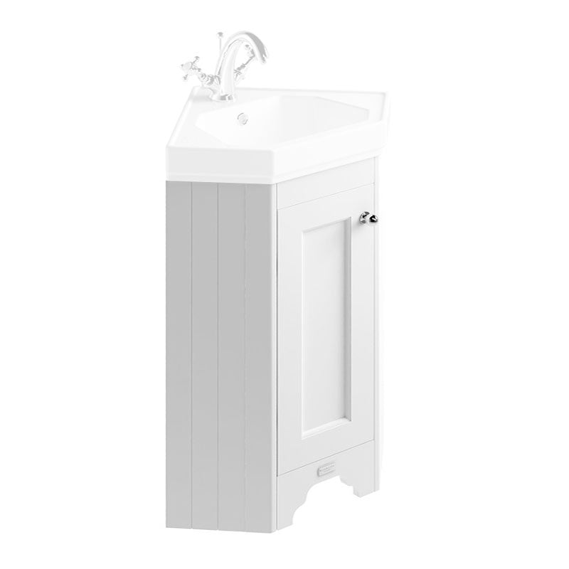 Corner Vanity Unit - Bayswater White