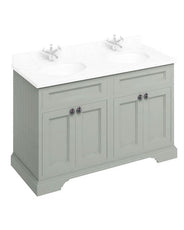Double Vanity Burlington - Freestanding  130 cm (51.2 in.), olive green - Cabinet Only thumbnail image