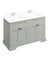 Double Vanity Burlington - Freestanding  130 cm (51.2 in.), olive green - Cabinet Only