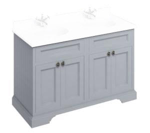 Double Vanity Burlington - Freestanding  130 cm (51.2 in.) Gray - Cabinet Only