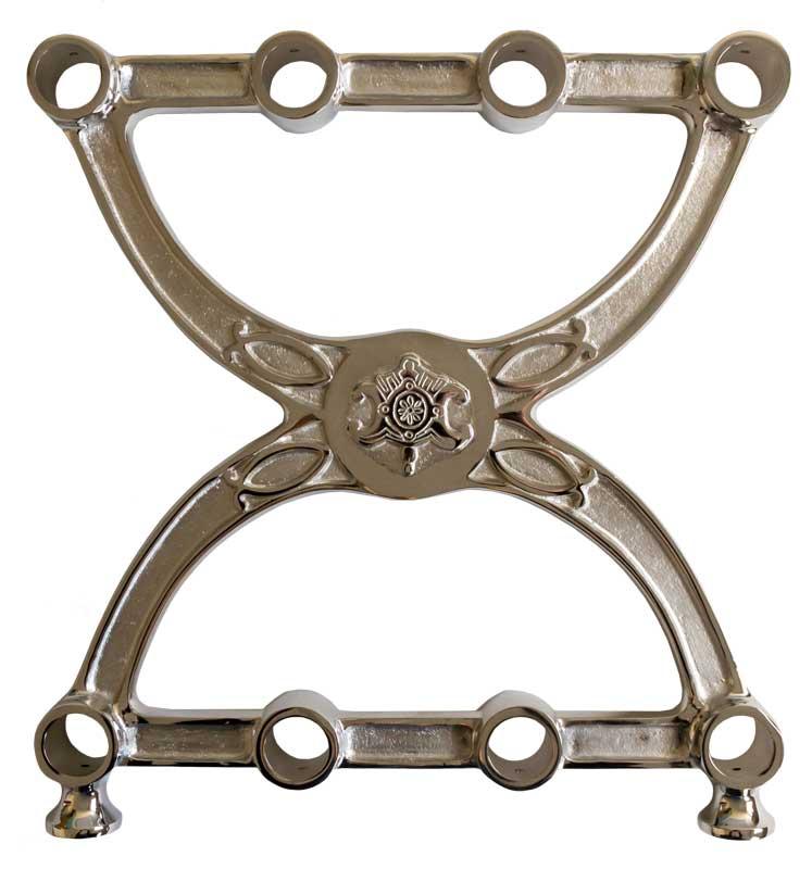 Side ends for shoe rack - Nickel