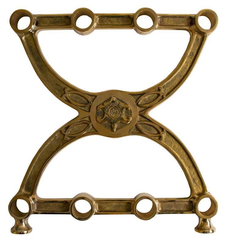 Side ends for shoe rack - Brass