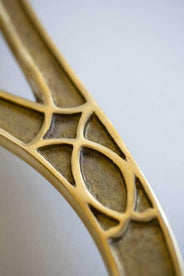 Hat rack - Sekelskifte - Brass & Oak, 115 cm (45.3 in.) thumbnail image