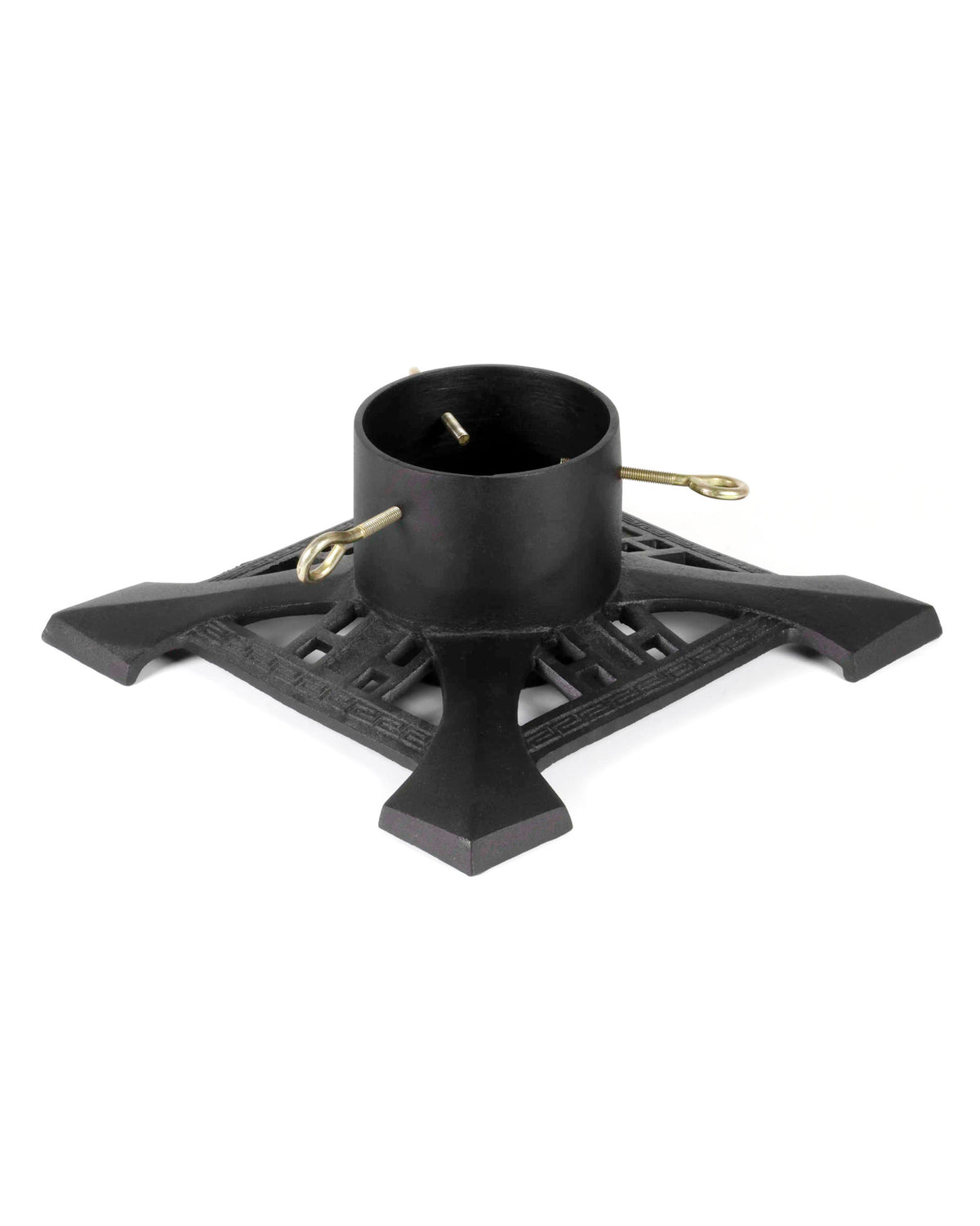 Christbaumständer aus Gusseisen, schwarz