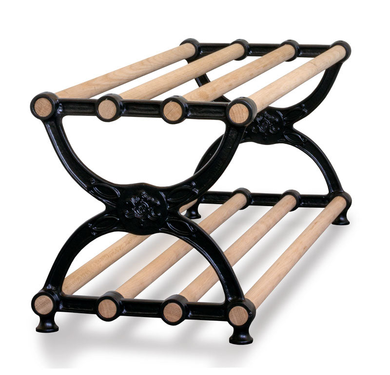 Shoe Rack - Sekelskifte - Black & Oak, 115 cm (45.3 in.)