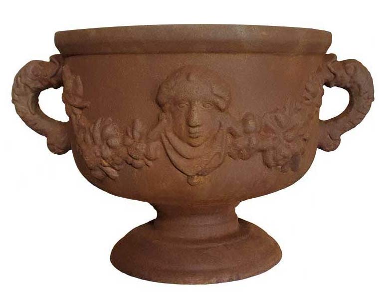Cast-Iron Urn - Oxidized - Large