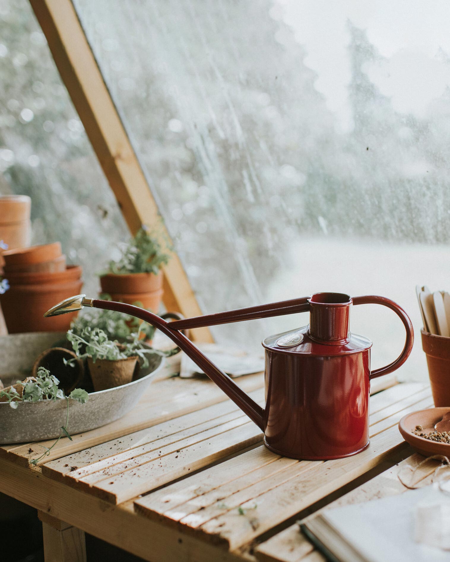 Indoor Watering Can - English Red 1 L image