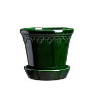 Bergs Potter Kruka med fat, Jugend - Grön 12 cm thumbnail image