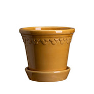 Bergs Potter - Potte med skål, Jugend - Gul 12 cm thumbnail image