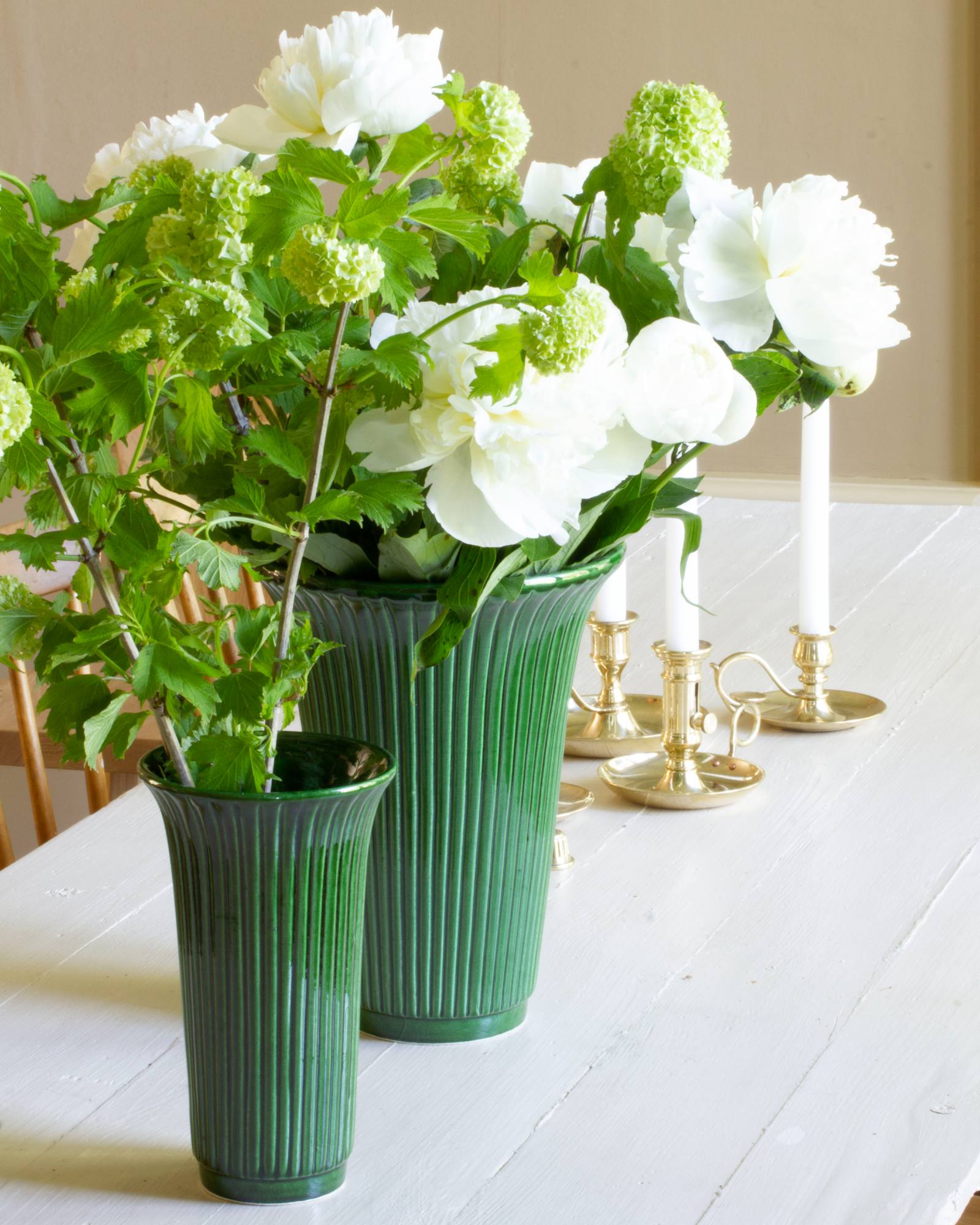Bergs Potter Blomvas 1920-tal - Grön 12 cm image