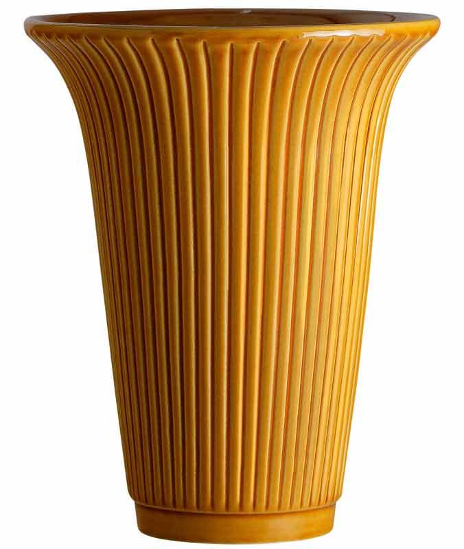 Bergs Potter Blomstervase 1920'erne - Gul 20 cm image