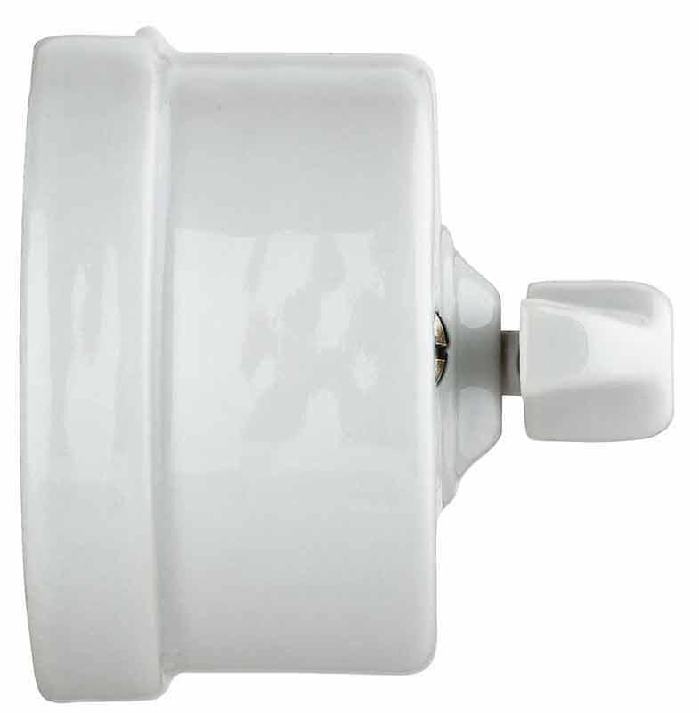 Light Switch - White Porcelain Surface-Mounted image